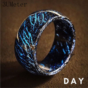 3UMeter New Design Luminous Ring Finger Ring Fashion Multicolor Men Rings Romantic  Glow Ring For Women And Men Ring Gift